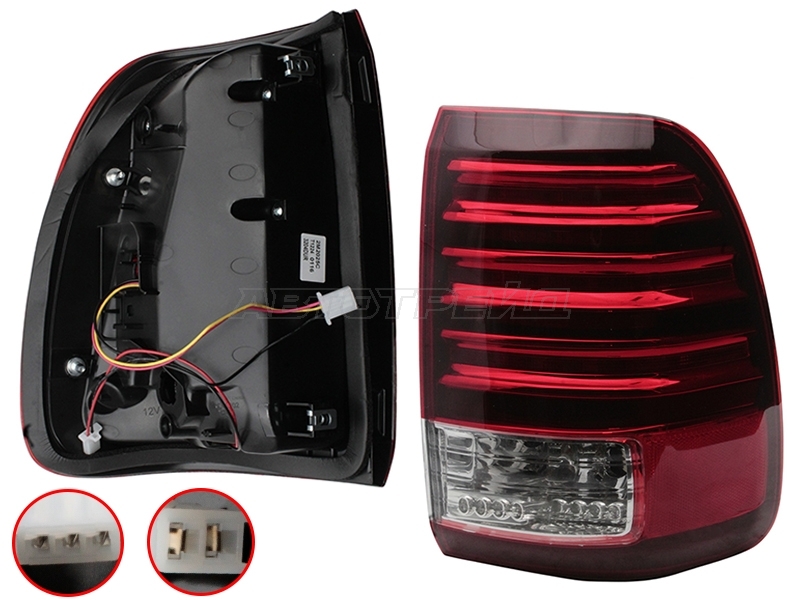 Фонарь задний Toyota Land Cruiser (J100) 98-07 / Land Cruiser Cygnus 98-07 (LED/ Комплект)