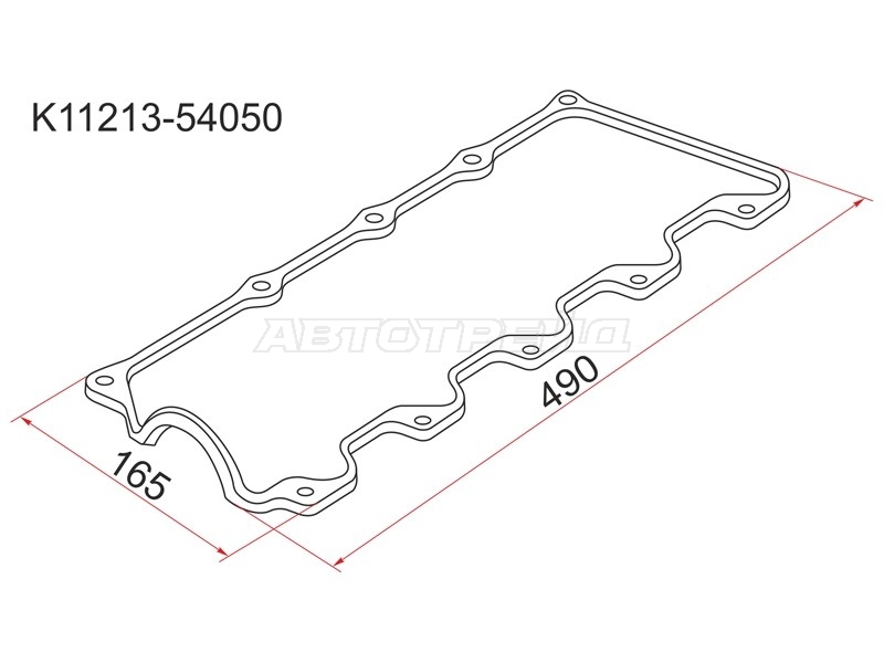 Прокладка клапанной крышки Toyota Crown 87-01 / Hiace 82-20 2L;2LTE;3L;5L