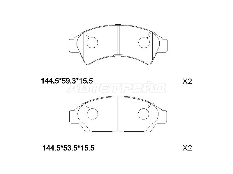 Колодки тормозные (Спереди) Toyota Camry Japan 86-98 / Vista 90-98