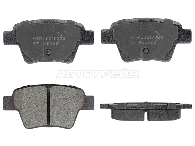 Колодки тормозные (Сзади) Citroen C4 04-11 / Fiat Bravo 07-11