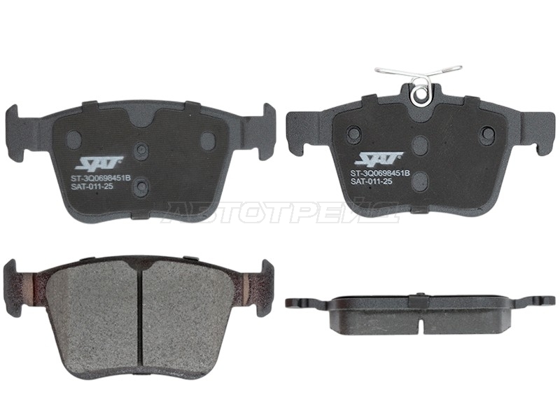 Колодки тормозные (Сзади) Audi A3 12-19 / Q3 18-