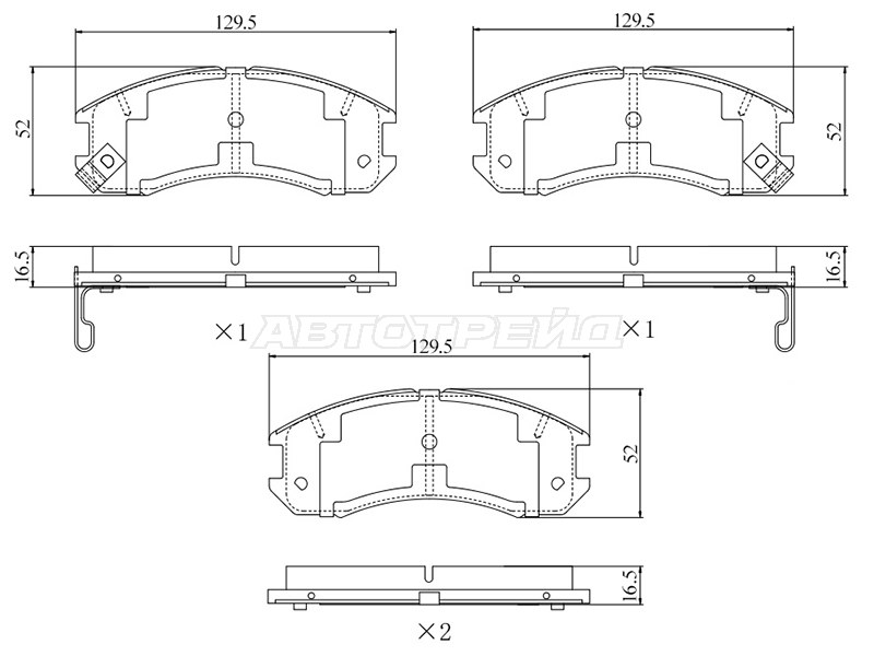 Колодки тормозные (Спереди) Mazda 626 87-97 / Capella 87-97