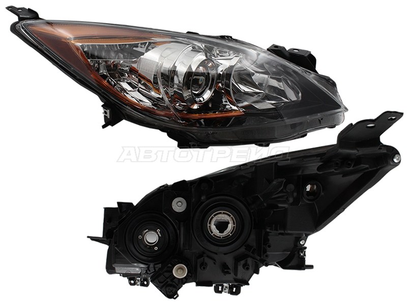 Фара Mazda 3 08-13 / Axela 09-13 (Справа/ Галоген/ С электрокорректором), артикул ST-216-1158R-LDEM2