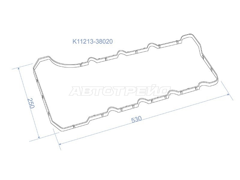Прокладка клапанной крышки Toyota Land Cruiser (J200) 07-21 / Lexus GX 09-23 1URFE;3URFE
