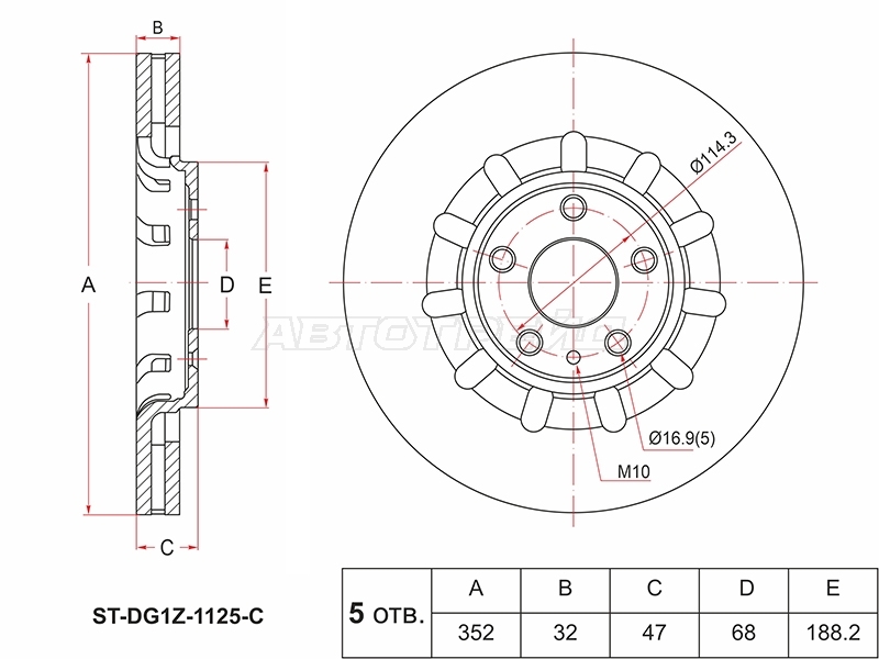 SAT ST-DG1Z-1125-C