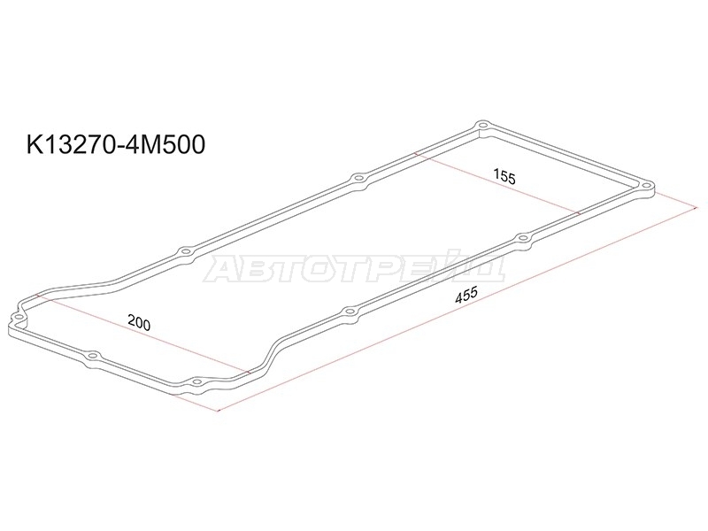 Прокладка клапанной крышки Nissan AD 99-02 / Almera 00-03 QG13DE;QG15DE