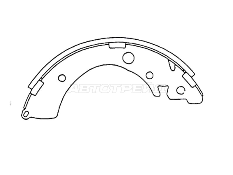 Колодки барабанные HONDA HR-V FIT 4wd CIVIC (EK3) ORTHIA NN4513 AKEBONO NN4513