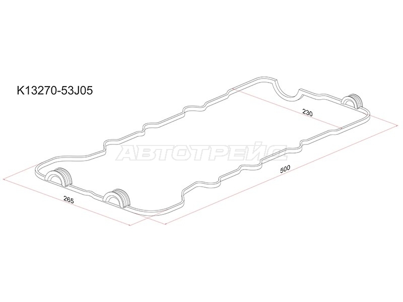 Прокладка клапанной крышки Nissan Primera 90-96 / Serena 91-01 SR18DE;SR18DI;SR20D;SR20DE;SR20DET;SR