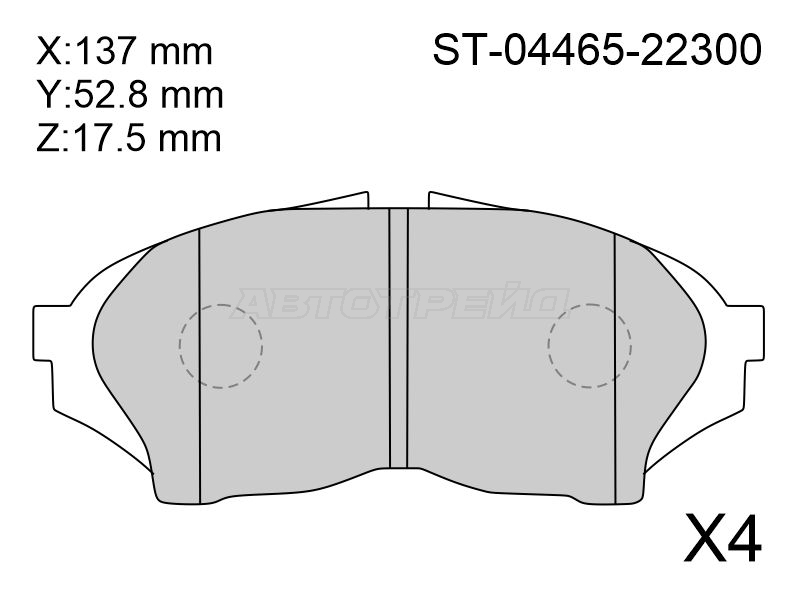 Колодки тормозные (Спереди) Toyota Crown 95-01 / Mark II 96-00