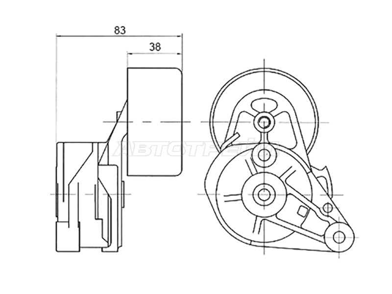 Натяжитель Toyota Land Cruiser (J200) 07-21 / Lexus GX 09-19