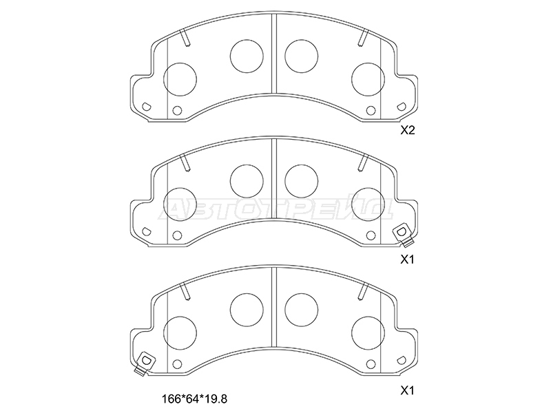 Колодки тормозные (Спереди) Toyota Dyna 99- / ToyoAce 99-16