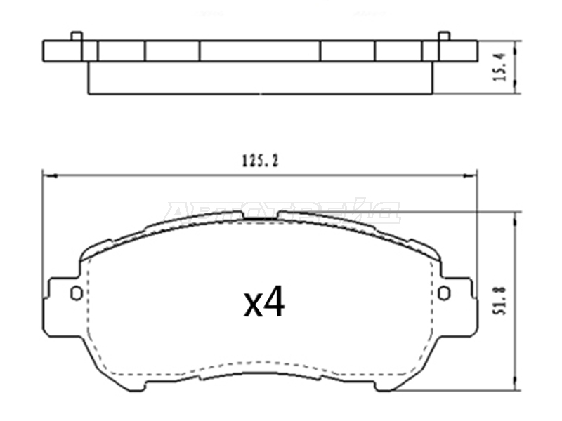 Колодки тормозные (Спереди) Nissan Note 20- / Kicks 16-