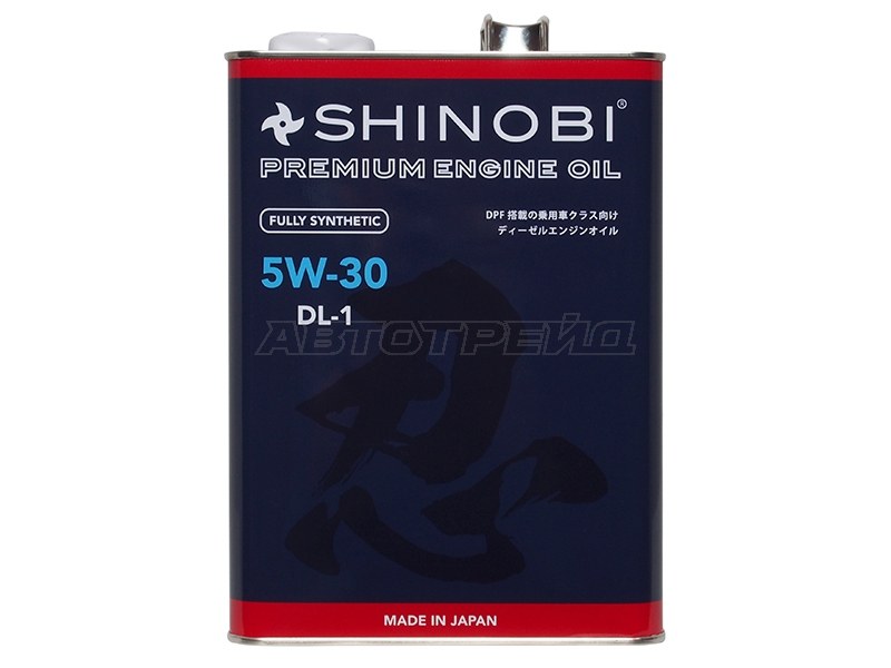 Масло моторное синтетическое SHINOBI DL-1 5W-30 4L SHINOBI SH0016