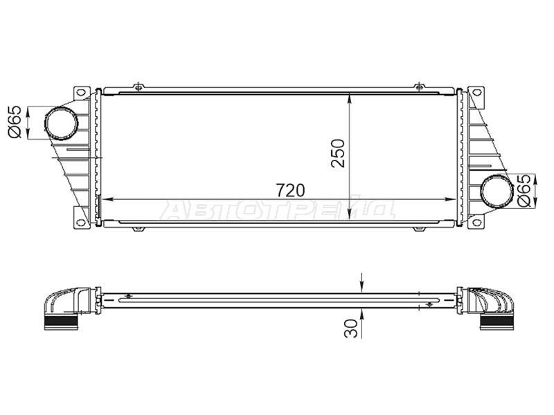 Интеркулер Mercedes-Benz Sprinter 95-06