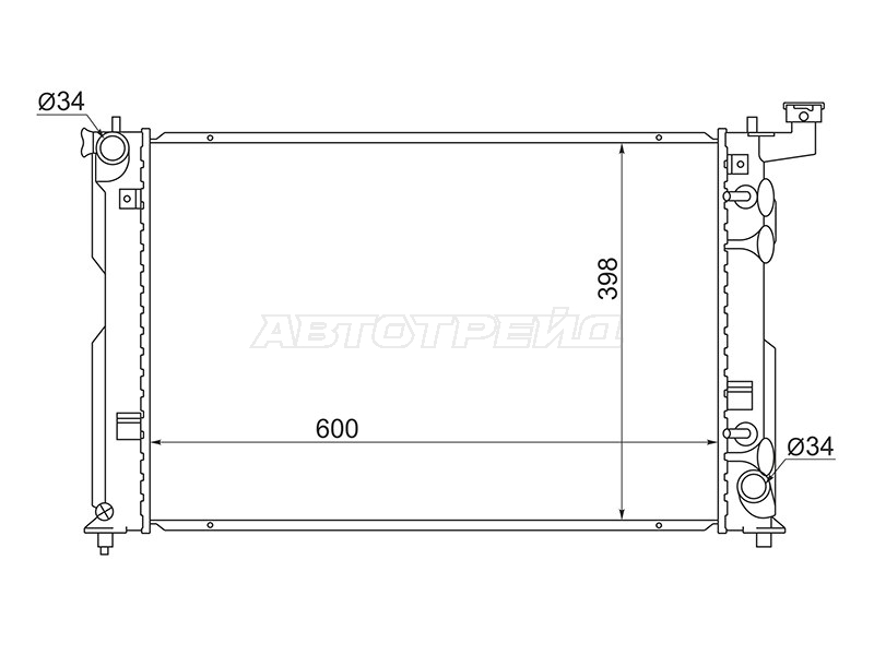 Радиатор Toyota Allion (T240) 01-07 / Caldina 02-07