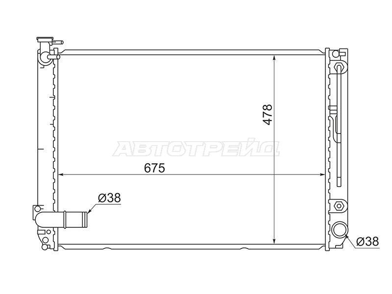 Радиатор Lexus RX 03-09 / Toyota Harrier (XU30) 03-13