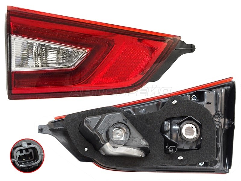 Фонарь в крышку багажника Nissan Qashqai 13-19 (Слева)