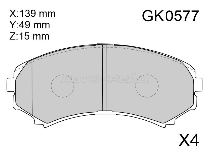 Колодки тормперперед (старый арт CKM-9) CTR GK0577