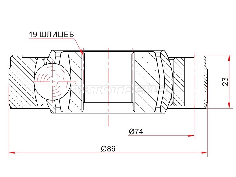 Шрус Ford Explorer 10-17 / Volvo XC90 02-14