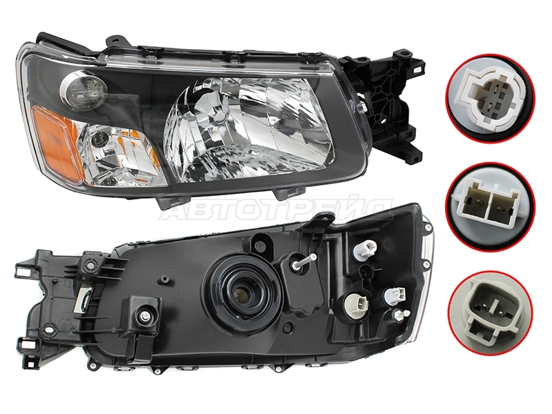 Фара Subaru Forester 02-05 (Справа/ Ручная регулировка)