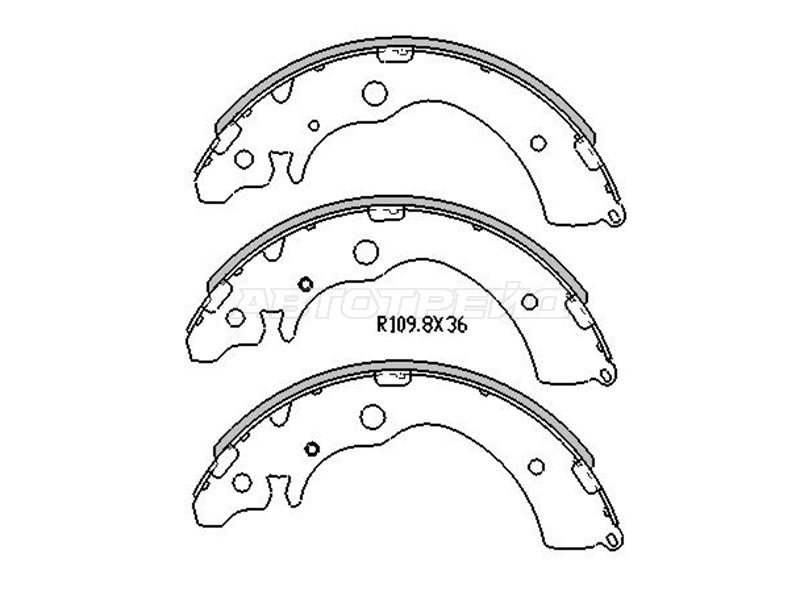 Колодки тормозные барабанные Honda Accord 89-94 / Civic 00-06