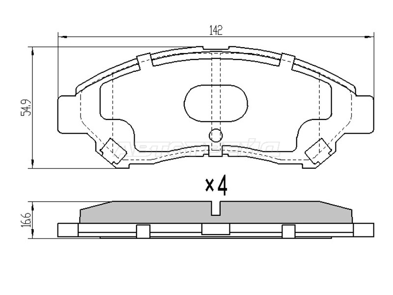 Колодки тормозные (Спереди) Toyota Lite Ace 08-20 / Town Ace 08-20