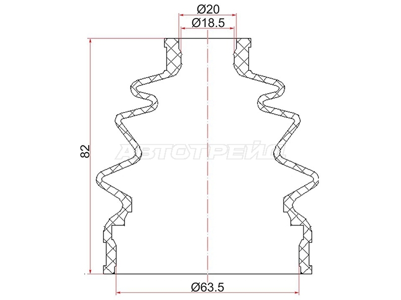 Пыльник шруса (наруж/ Спереди) Honda Accord 02-08 / Civic 95-12