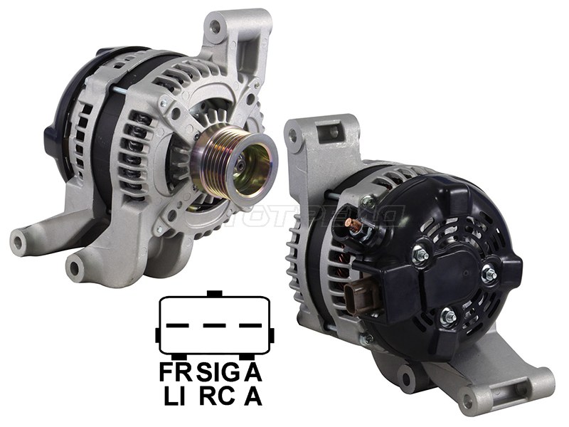 Генератор Ford Focus 04-11 / C-MAX 03-10 (QQDA/QQDB/Q7DA 12V 120A)