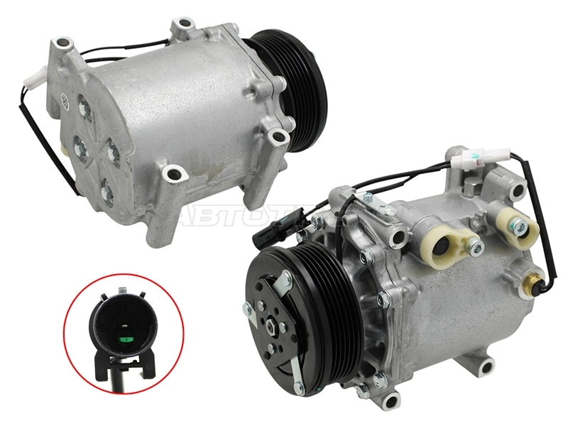 Компрессор кондиционера Mitsubishi Lancer 03-05 / Outlander 02-09