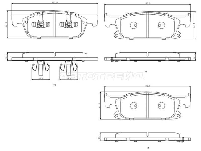 Колодки тормозные (Спереди) GAC GS8 16-23
