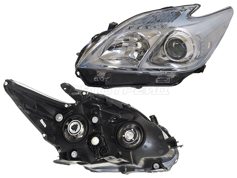 Фара Toyota Prius (ZVW30) 09-12 / Prius PHV 12-16 (Слева/ Галоген/ С электрокорректором)