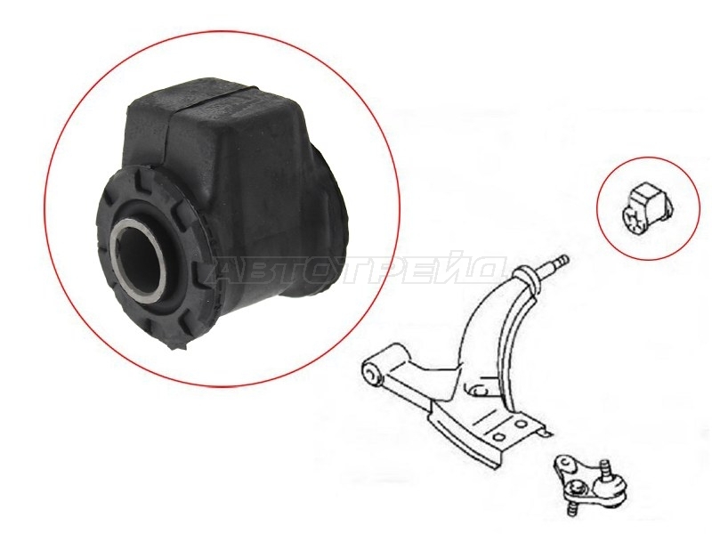 Сайлентблок рычага Toyota Corolla (E90) 87-92 / Sprinter 87-91
