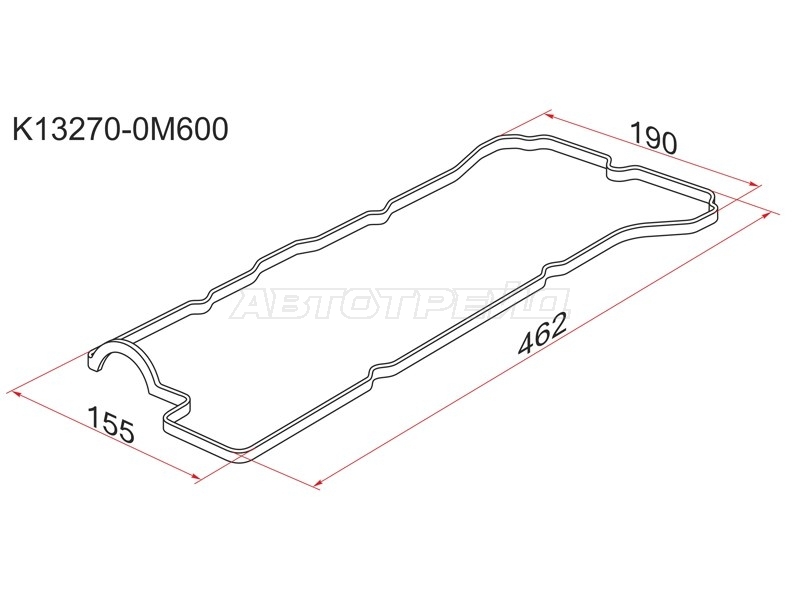 Прокладка клапанной крышки Nissan Sunny 93-99 / Presea 95-99 GA16DE