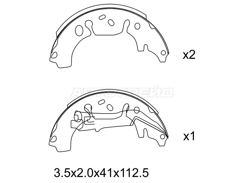 Колодки тормозные барабанные Opel Corsa 06-19 / Adam 12-19