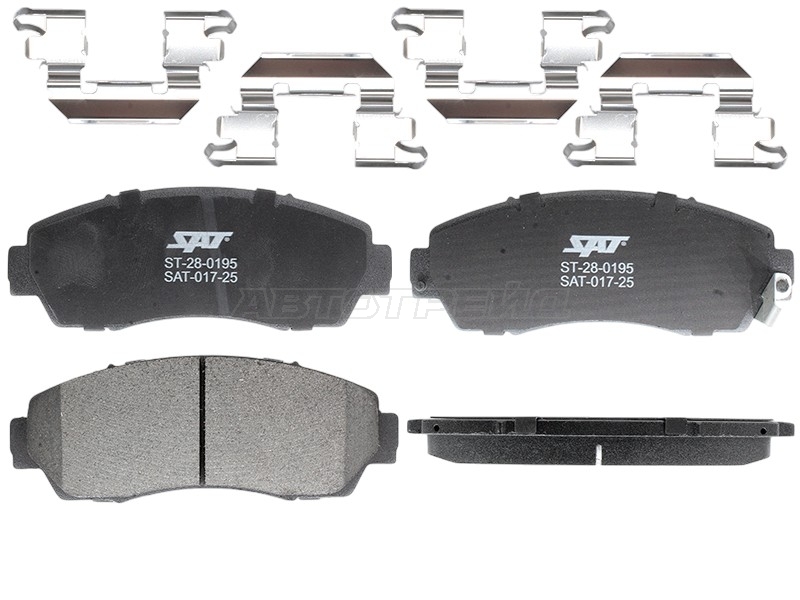 Колодки тормозные (Спереди/ С крепежом) Honda CR-V 06-20 / Haval F7 18-22