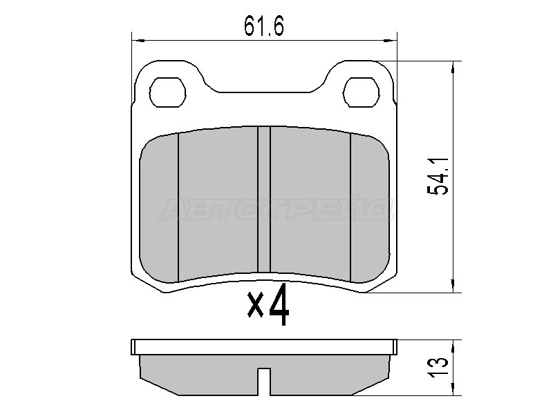 Колодки тормозные (Сзади) Mercedes-Benz C-Class 93-01 / E-Class 84-95