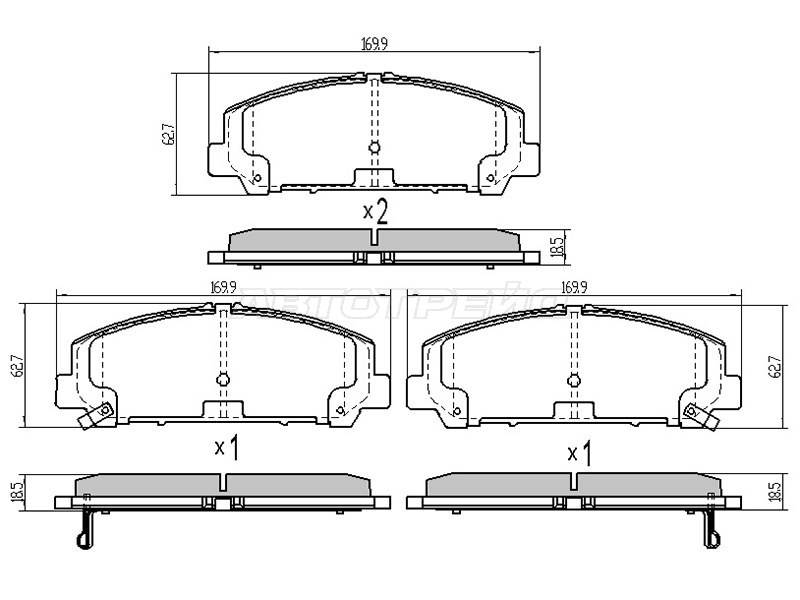 Колодки тормозные (Спереди) Infiniti QX56 04-13 / QX80 13-20