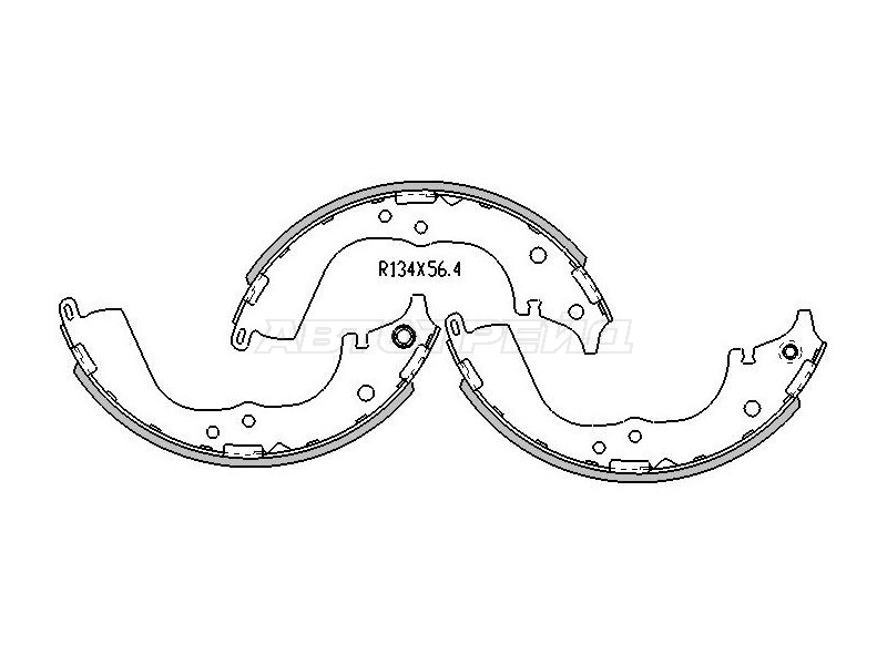 Колодки тормозные барабанные Toyota Hiace 89-04 / Granvia 95-02