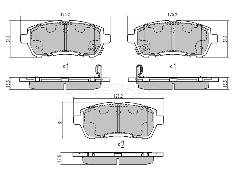 Колодки тормозные (Спереди) Ford Fiesta 08-19 / Mazda Demio 07-14