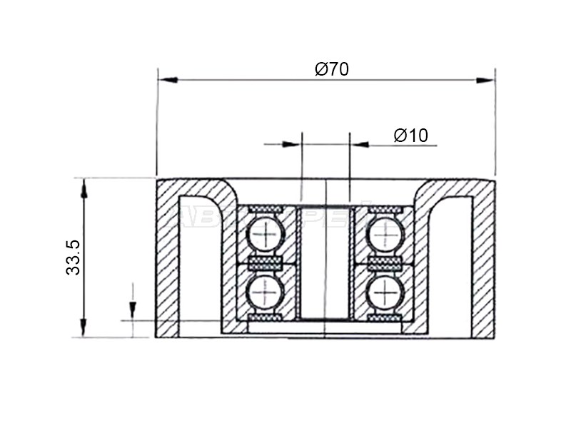 Ролик приводного ремня Nissan AD 06-16 / Almera 12-19