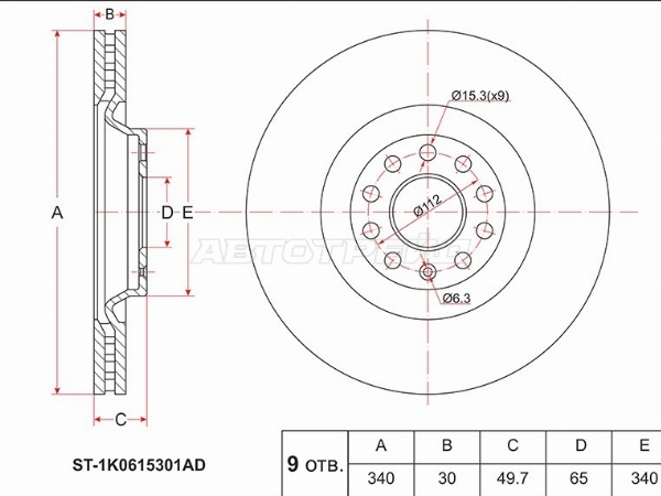 SAT ST-1K0615301AD